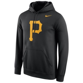 Pittsburgh Pirates Logo Performance Pullover Black MLB Hoodie Pittsburgh Pirates Logo Performance Pullover Black MLB Hoodie