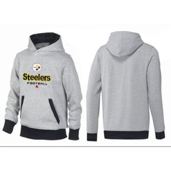 Pittsburgh Steelers Critical Victory Pullover Hoodie Grey & Black Pittsburgh Steelers Critical Victory Pullover Hoodie Grey & Black