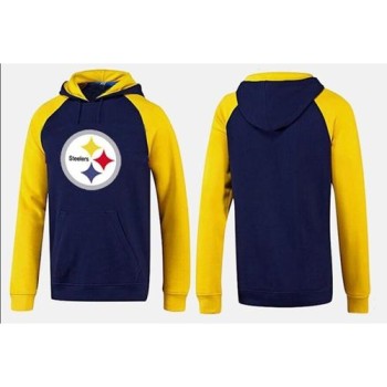 Pittsburgh Steelers Logo Pullover Hoodie Dark Blue & Yellow Pittsburgh Steelers Logo Pullover Hoodie Dark Blue & Yellow