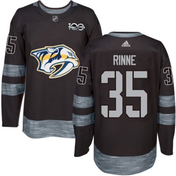 Predators #35 Pekka Rinne Black 1917-2017 100th Anniversary Stitched NHL Jersey Predators #35 Pekka Rinne Black 1917-2017 100th Anniversary Stitched NHL Jersey