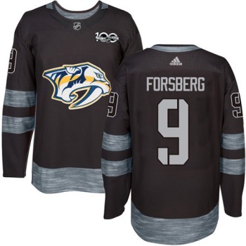 Predators #9 Filip Forsberg Black 1917-2017 100th Anniversary Stitched NHL Jersey Predators #9 Filip Forsberg Black 1917-2017 100th Anniversary Stitched NHL Jersey