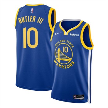 Men's Golden State Warriors #10 Jimmy Butler III Blue 2025 Icon Edition Stitched Basketball Jersey Men's Golden State Warriors #10 Jimmy Butler III Blue 2025 Icon Edition Stitched Basketball Jersey