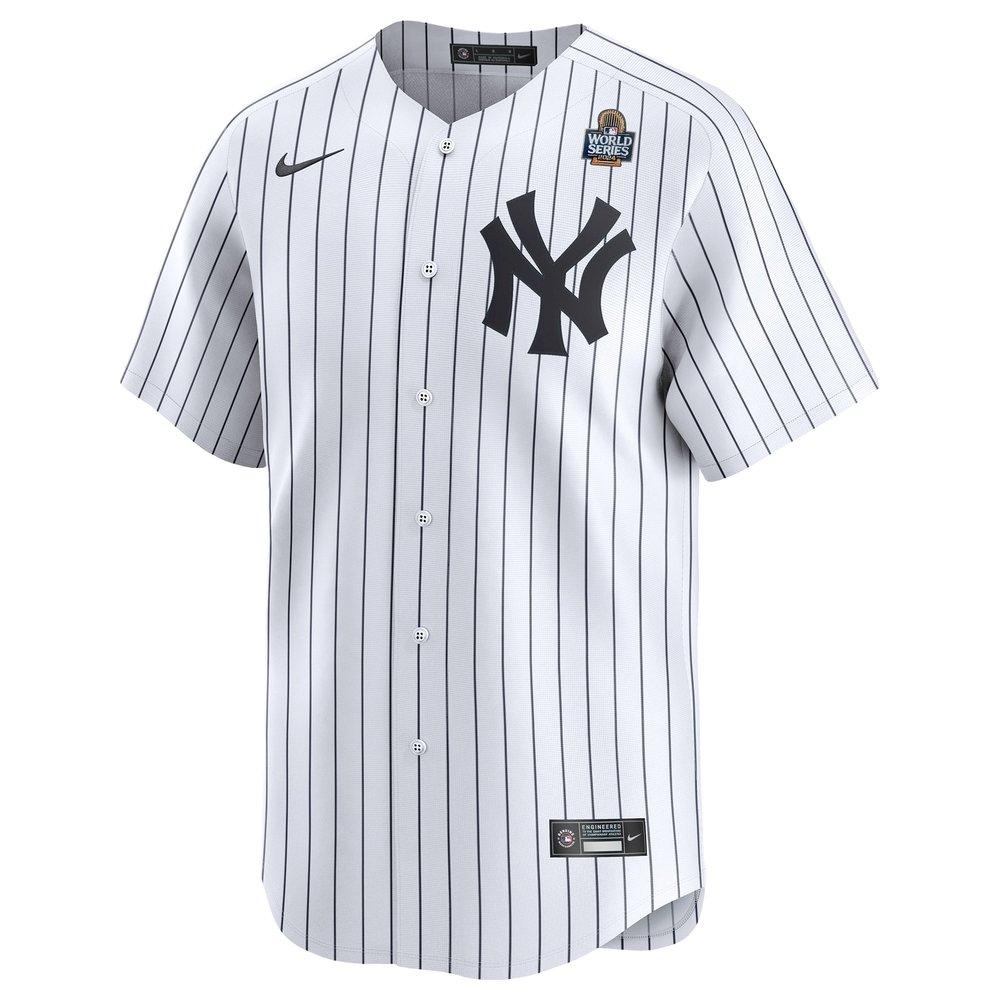 Men's New York Yankees #27 Giancarlo Stanton White 2024 World Series Limited Player Jersey Men's New York Yankees #27 Giancarlo Stanton White 2024 World Series Limited Player Jersey