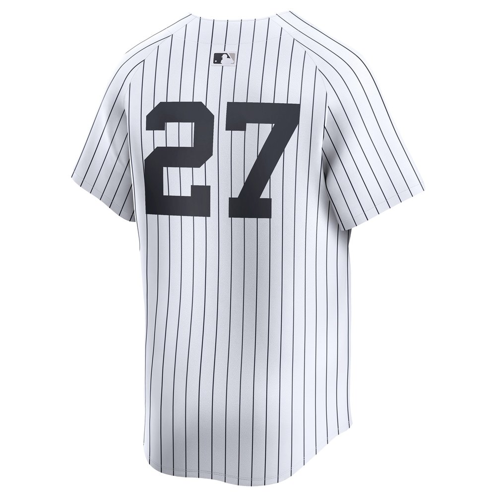 Men's New York Yankees #27 Giancarlo Stanton White 2024 World Series Limited Player Jersey Men's New York Yankees #27 Giancarlo Stanton White 2024 World Series Limited Player Jersey