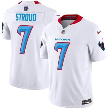 Men's Houston Texans #7 C.J. Stroud White 2024 F.U.S.E. Limited Stitched Jersey Men's Houston Texans #7 C.J. Stroud White 2024 F.U.S.E. Limited Stitched Jersey