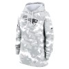 Women's New England Patriots Nike Arctic Camo 2024 Salute To Service Club Fleece Pullover Hoodie