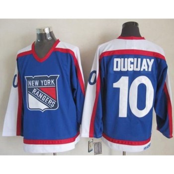 Rangers #10 Ron Duguay Blue/White CCM Throwback Stitched NHL Jersey Rangers #10 Ron Duguay Blue/White CCM Throwback Stitched NHL Jersey