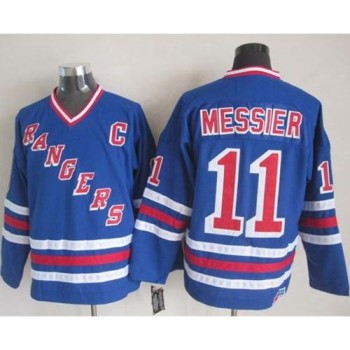 Rangers #11 Mark Messier Blue CCM Heroes of Hockey Alumni Stitched NHL Jersey Rangers #11 Mark Messier Blue CCM Heroes of Hockey Alumni Stitched NHL Jersey