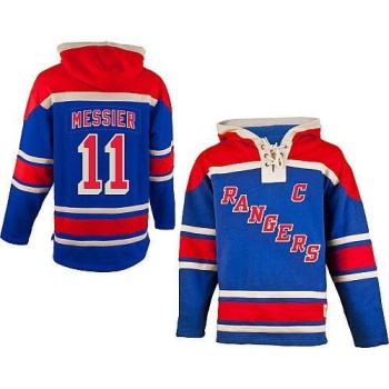 Rangers #11 Mark Messier Blue Sawyer Hooded Sweatshirt Stitched NHL Jersey Rangers #11 Mark Messier Blue Sawyer Hooded Sweatshirt Stitched NHL Jersey