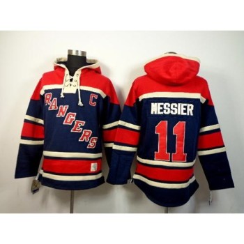 Rangers #11 Mark Messier Navy Blue Sawyer Hooded Sweatshirt Stitched NHL Jersey Rangers #11 Mark Messier Navy Blue Sawyer Hooded Sweatshirt Stitched NHL Jersey