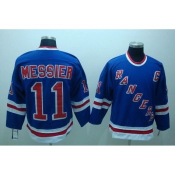 Rangers #11 Mark Messier Stitched Blue CCM Throwback NHL Jersey Rangers #11 Mark Messier Stitched Blue CCM Throwback NHL Jersey