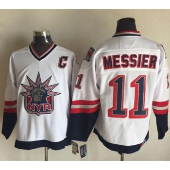 Rangers #11 Mark Messier White CCM Statue of Liberty Stitched NHL Jersey Rangers #11 Mark Messier White CCM Statue of Liberty Stitched NHL Jersey