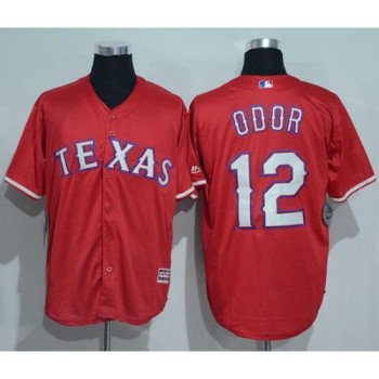 Rangers #12 Rougned Odor Red New Cool Base Stitched MLB Jersey Rangers #12 Rougned Odor Red New Cool Base Stitched MLB Jersey