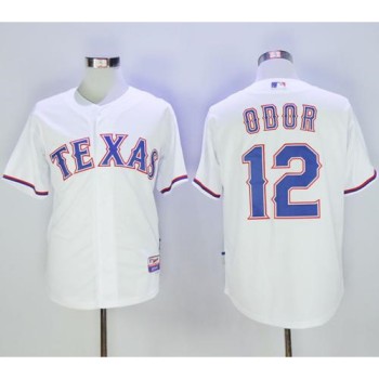 Rangers #12 Rougned Odor White Cool Base Stitched MLB Jersey Rangers #12 Rougned Odor White Cool Base Stitched MLB Jersey