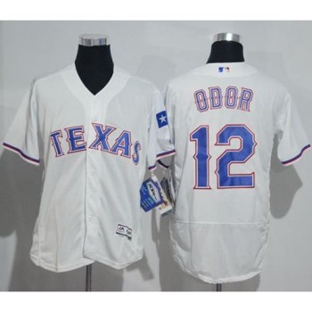 Rangers #12 Rougned Odor White Flexbase Authentic Collection Stitched MLB Jersey Rangers #12 Rougned Odor White Flexbase Authentic Collection Stitched MLB Jersey