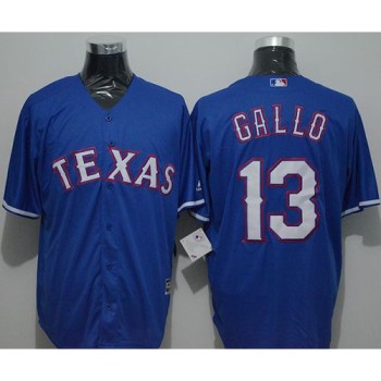 Rangers #13 Joey Gallo Blue New Cool Base Stitched MLB Jersey Rangers #13 Joey Gallo Blue New Cool Base Stitched MLB Jersey