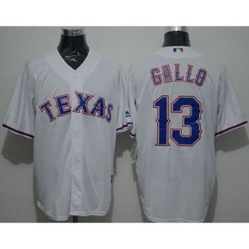 Rangers #13 Joey Gallo White New Cool Base Stitched MLB Jersey Rangers #13 Joey Gallo White New Cool Base Stitched MLB Jersey