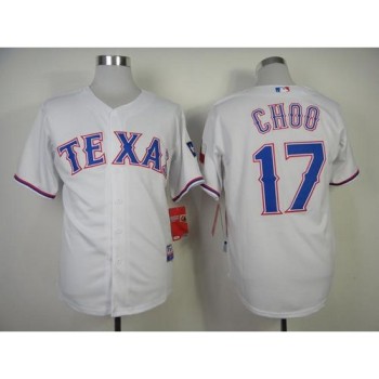 Rangers #17 Shin-Soo Choo White Cool Base Stitched MLB Jersey Rangers #17 Shin-Soo Choo White Cool Base Stitched MLB Jersey