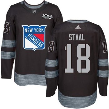 Rangers #18 Marc Staal Black 1917-2017 100th Anniversary Stitched NHL Jersey Rangers #18 Marc Staal Black 1917-2017 100th Anniversary Stitched NHL Jersey