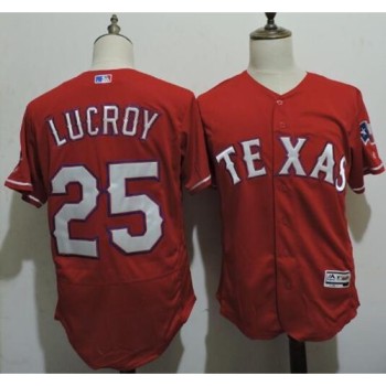 Rangers #25 Jonathan Lucroy Red Flexbase Authentic Collection Stitched MLB Jersey Rangers #25 Jonathan Lucroy Red Flexbase Authentic Collection Stitched MLB Jersey