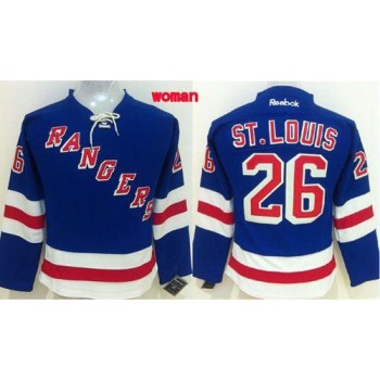 Rangers #26 Martin St.Louis Blue Home Women's Stitched NHL Jersey Rangers #26 Martin St.Louis Blue Home Women's Stitched NHL Jersey