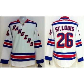Rangers #26 Martin St.Louis White Stitched Youth NHL Jersey Rangers #26 Martin St.Louis White Stitched Youth NHL Jersey