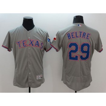 Rangers #29 Adrian Beltre Grey Flexbase Authentic Collection Stitched MLB Jersey Rangers #29 Adrian Beltre Grey Flexbase Authentic Collection Stitched MLB Jersey