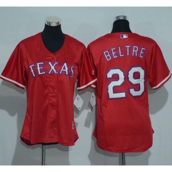 Rangers #29 Adrian Beltre Red Women's Alternate Stitched MLB Jersey Rangers #29 Adrian Beltre Red Women's Alternate Stitched MLB Jersey