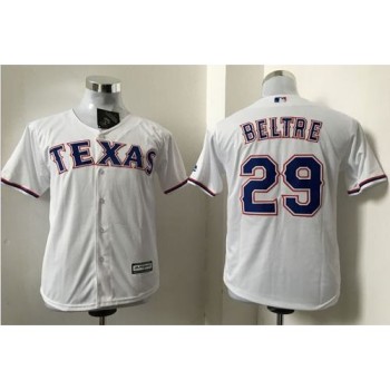 Rangers #29 Adrian Beltre White Cool Base Stitched Youth MLB Jersey Rangers #29 Adrian Beltre White Cool Base Stitched Youth MLB Jersey