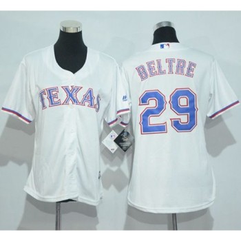 Rangers #29 Adrian Beltre White Women's Home Stitched MLB Jersey Rangers #29 Adrian Beltre White Women's Home Stitched MLB Jersey