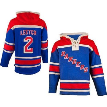 Rangers #2 Brian Leetch Blue Sawyer Hooded Sweatshirt Stitched NHL Jersey Rangers #2 Brian Leetch Blue Sawyer Hooded Sweatshirt Stitched NHL Jersey