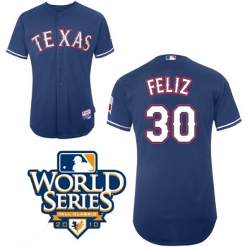 Rangers #30 Naftali Feliz Blue Cool Base w/2010 World Series Patch Stitched MLB Jerseys Rangers #30 Naftali Feliz Blue Cool Base w/2010 World Series Patch Stitched MLB Jerseys