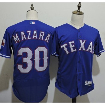 Rangers #30 Nomar Mazara Blue Flexbase Authentic Collection Stitched MLB Jersey Rangers #30 Nomar Mazara Blue Flexbase Authentic Collection Stitched MLB Jersey