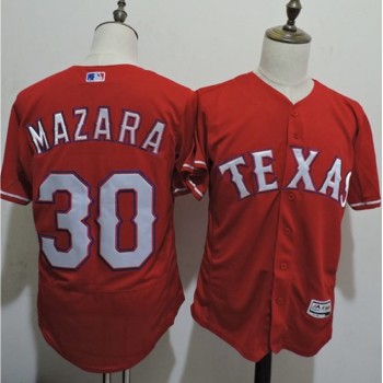 Rangers #30 Nomar Mazara Red Flexbase Authentic Collection Stitched MLB Jersey Rangers #30 Nomar Mazara Red Flexbase Authentic Collection Stitched MLB Jersey