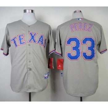Rangers #33 Martin Perez Grey Cool Base Stitched MLB Jersey Rangers #33 Martin Perez Grey Cool Base Stitched MLB Jersey