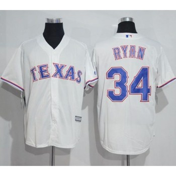 Rangers #34 Nolan Ryan White New Cool Base Stitched MLB Jersey Rangers #34 Nolan Ryan White New Cool Base Stitched MLB Jersey
