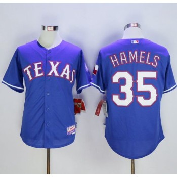 Rangers #35 Cole Hamels Blue Cool Base Stitched MLB Jersey Rangers #35 Cole Hamels Blue Cool Base Stitched MLB Jersey
