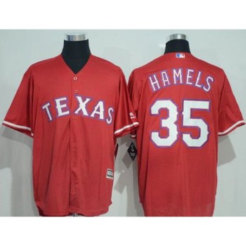 Rangers #35 Cole Hamels Red New Cool Base Stitched MLB Jersey Rangers #35 Cole Hamels Red New Cool Base Stitched MLB Jersey