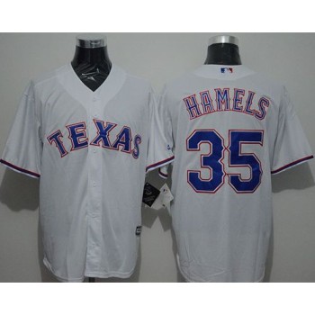 Rangers #35 Cole Hamels White New Cool Base Stitched MLB Jersey Rangers #35 Cole Hamels White New Cool Base Stitched MLB Jersey