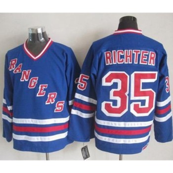 Rangers #35 Mike Richter Blue CCM Heroes of Hockey Alumni Stitched NHL Jersey Rangers #35 Mike Richter Blue CCM Heroes of Hockey Alumni Stitched NHL Jersey