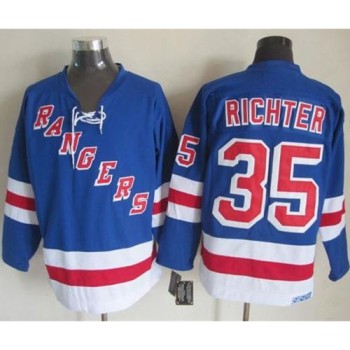 Rangers #35 Mike Richter Light Blue CCM Throwback Stitched NHL Jersey Rangers #35 Mike Richter Light Blue CCM Throwback Stitched NHL Jersey