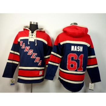 Rangers #61 Rick Nash Navy Blue Sawyer Hooded Sweatshirt Stitched NHL Jersey Rangers #61 Rick Nash Navy Blue Sawyer Hooded Sweatshirt Stitched NHL Jersey