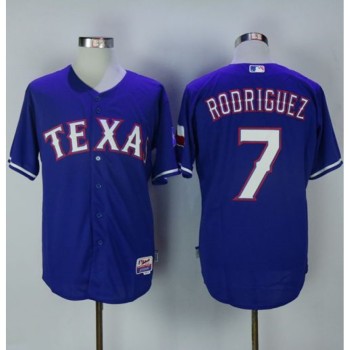 Rangers #7 ivan Rodriguez Blue Cool Base Stitched MLB Jersey Rangers #7 ivan Rodriguez Blue Cool Base Stitched MLB Jersey
