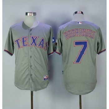 Rangers #7 ivan Rodriguez Grey Cool Base Stitched MLB Jersey Rangers #7 ivan Rodriguez Grey Cool Base Stitched MLB Jersey