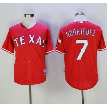 Rangers #7 ivan Rodriguez Red Cool Base Stitched MLB Jersey Rangers #7 ivan Rodriguez Red Cool Base Stitched MLB Jersey