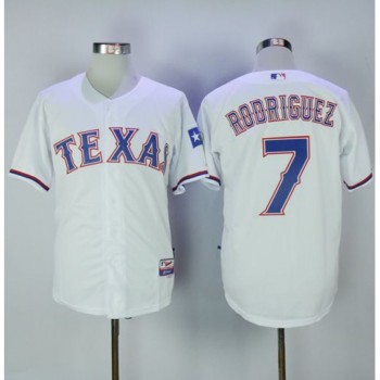 Rangers #7 ivan Rodriguez White Cool Base Stitched MLB Jersey Rangers #7 ivan Rodriguez White Cool Base Stitched MLB Jersey