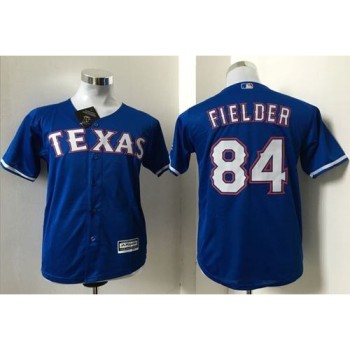 Rangers #84 Prince Fielder Blue Cool Base Stitched Youth MLB Jersey Rangers #84 Prince Fielder Blue Cool Base Stitched Youth MLB Jersey
