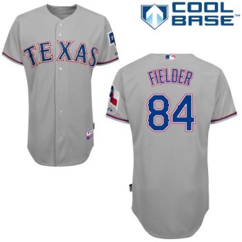 Rangers #84 Prince Fielder Grey Cool Base Stitched MLB Jersey Rangers #84 Prince Fielder Grey Cool Base Stitched MLB Jersey