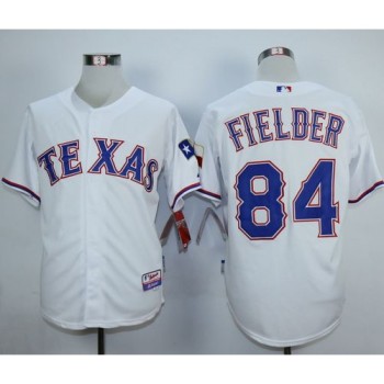 Rangers #84 Prince Fielder White Cool Base Stitched MLB Jersey Rangers #84 Prince Fielder White Cool Base Stitched MLB Jersey