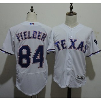 Rangers #84 Prince Fielder White Flexbase Authentic Collection Stitched MLB Jersey Rangers #84 Prince Fielder White Flexbase Authentic Collection Stitched MLB Jersey